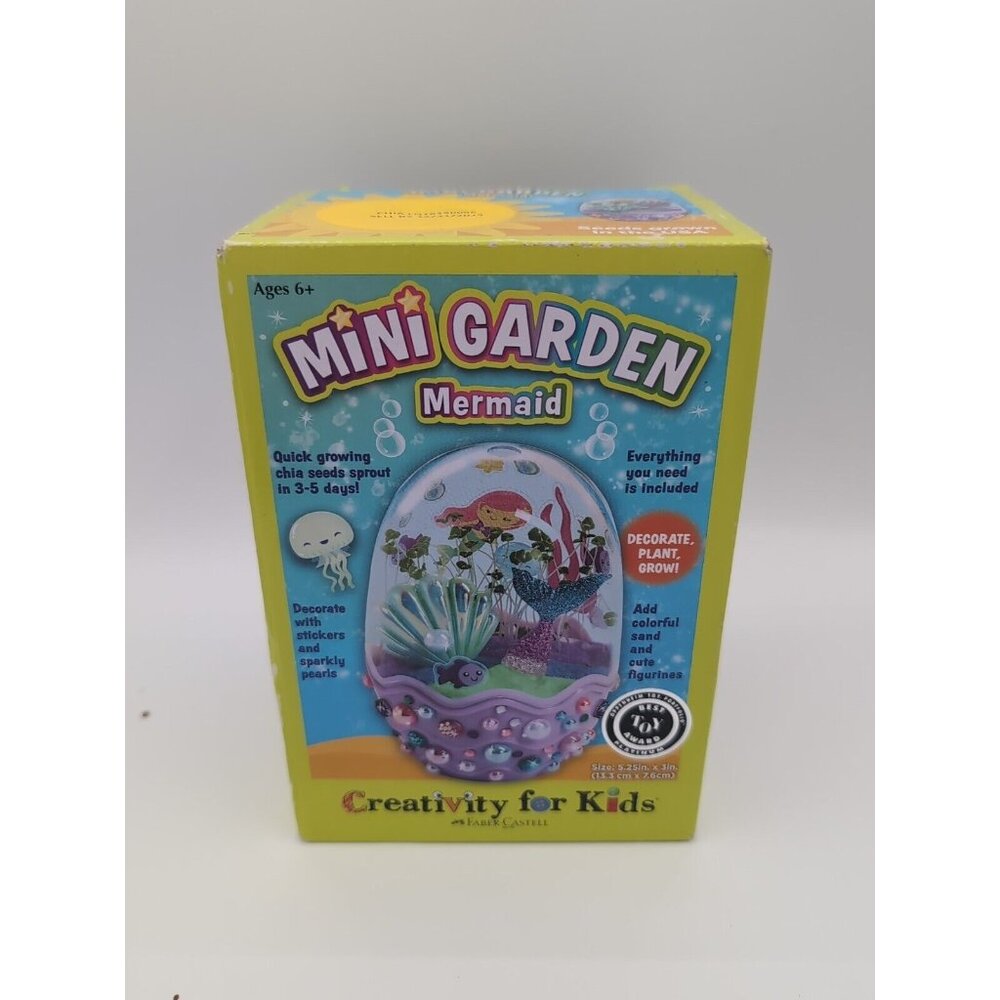 Creativity For Kids Mini Garden Mermaid Terrarium Kit - Crafts And Gifts
